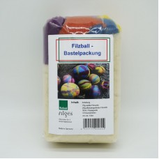 Wollmanufaktur filges - Filzball-Bastelpackung zum Filzen von Bällen