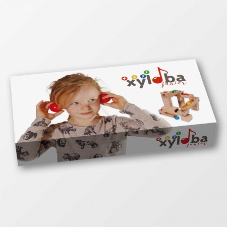 Xyloba Junior Maxi - Kinder Holz Kugelbahn - 25 Teile