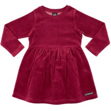 VILLERVALLA flared dress VELOUR RUBY Kinder Langarmkleid Gr. 92 - 140