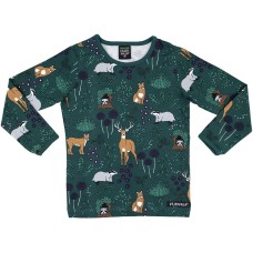 VILLERVALLA t-shirt WINTER FOREST Kinder Langarmshirt Gr. 92 - 152