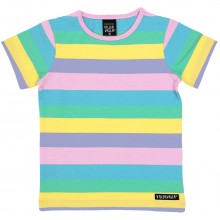VILLERVALLA t-shirt pastell stripes Kinder Kurzarmshirt Gr. 98 - 140