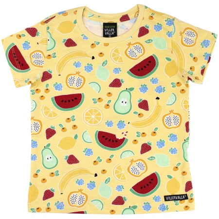 VILLERVALLA t-shirt FRUIT LGT BANANA Kinder Kurzarmshirt Gr. 104 - 152